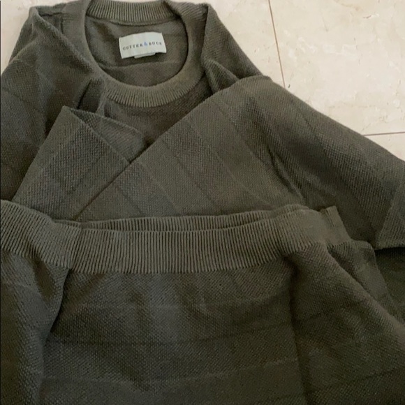 Men Cardigan in Olive color ,L - Picture 2 of 4